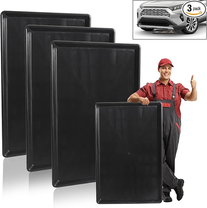 3 Pack Extra Large Oil Drip Pan, 35.4 x 24 x 1.6 in Oil Change Drain Pan by Unknown