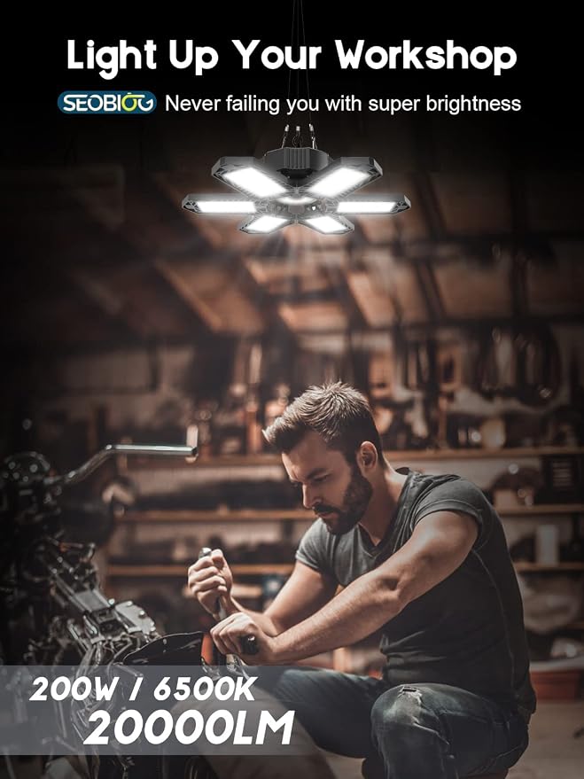 SEOBIOG LED Garage Lights - Image 2
