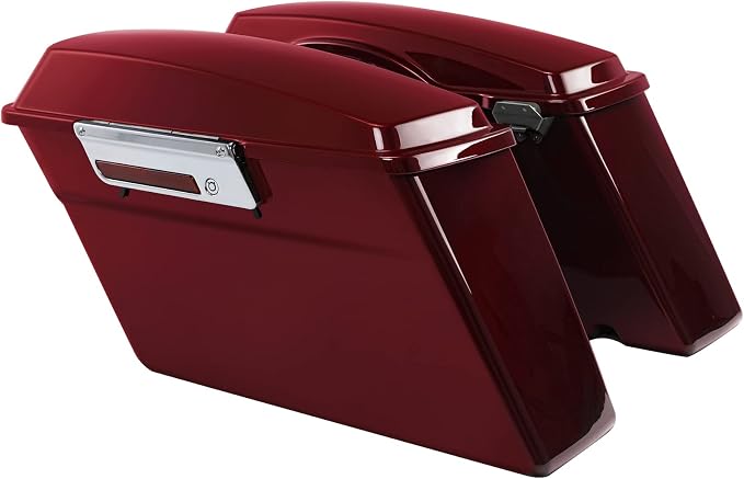 Green-L Red Hard Saddlebags Fit by Green-LMotorParts