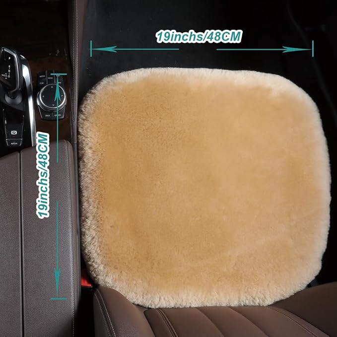 Fluffy Genuine Australia Sheepskin Car Seat Cover - Image 4