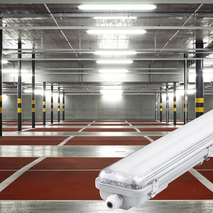 4FT Vapor Tight LED Light Fixture 4200LM 48W, 6500K Bright White IP65 Waterproof - Image 7