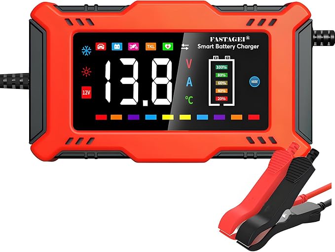 LiFePO4/Lead Acid Battery Charger Smart Battery Trickle Charger 12V 6A - Image 9