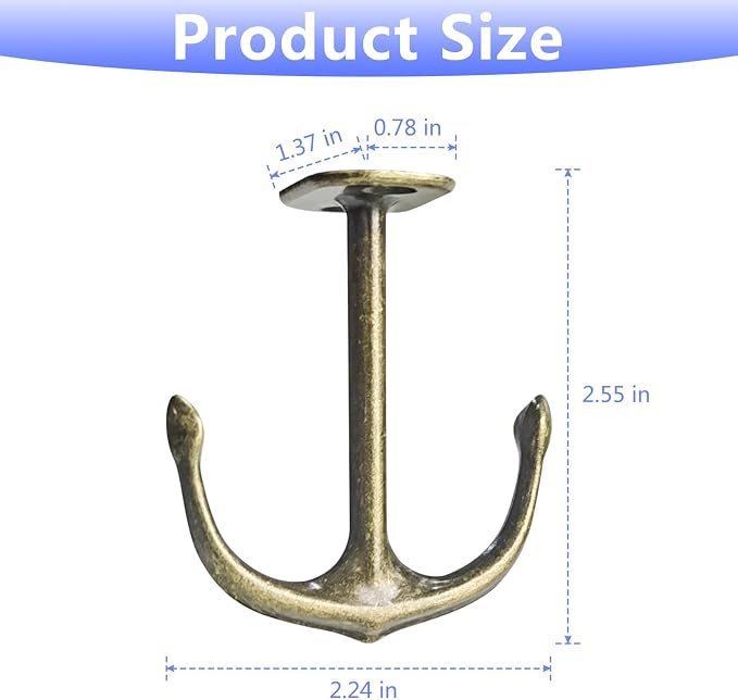 Anchor Two Prong Ceiling Hook for Closet Top Bathroom Kitchen Cabinet Garage - Image 3
