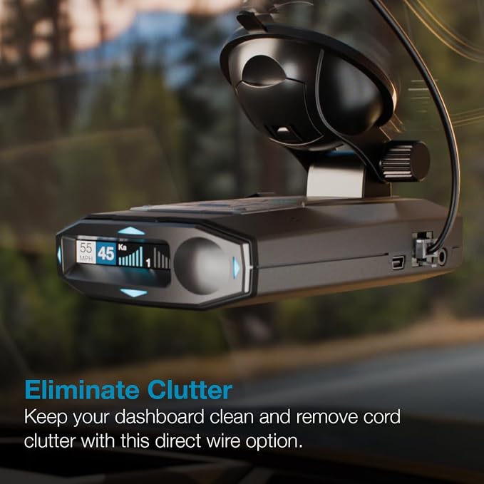 Escort MAX 360c MKII Laser Radar Detector & Escort Direct Wire Power Cord: - Image 8