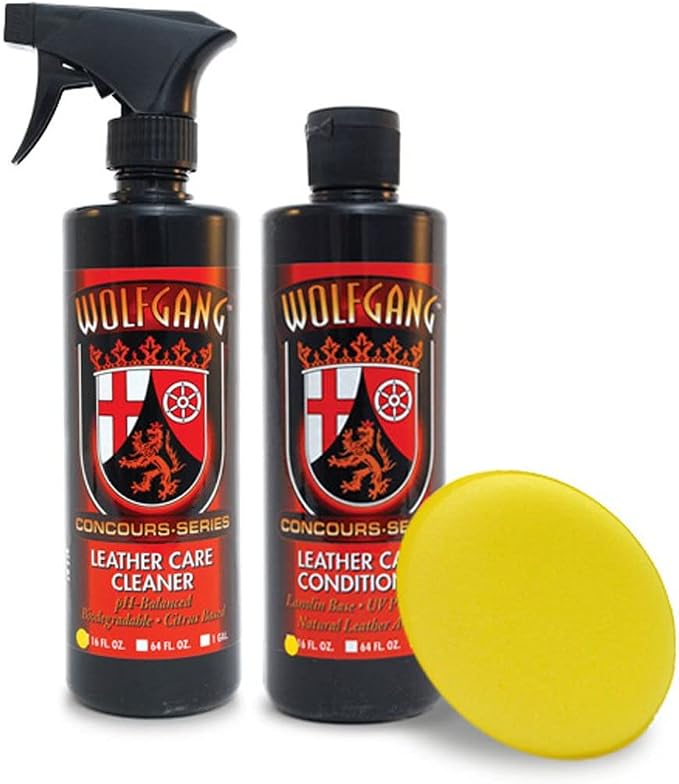 WOLFGANG CONCOURS SERIES Leather Care Combo | Leather Cleaner & Conditioner Kit by WOLFGANGCONCOURSSERIES