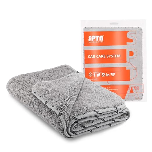 SPTA Car Microfiber Towels Woolly Mammoth Large, Super Absorbent and Soft by SPTA
