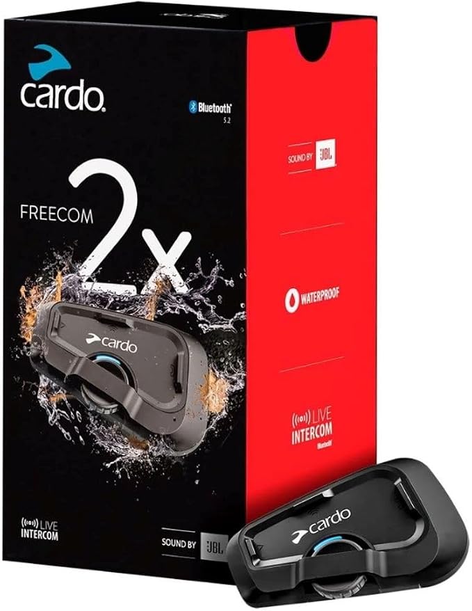 Cardo Systems FREECOM 2X Motorcycle 2-Way Helmet Bluetooth Communication System by CardoSystems