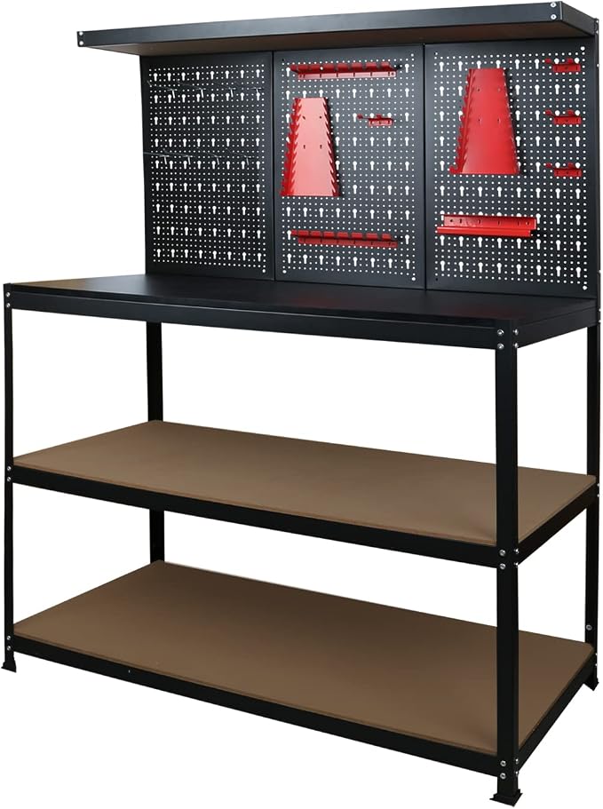 Prostormer Workbench, 47.25 inch Multipurpose Garage Worktable - Image 3
