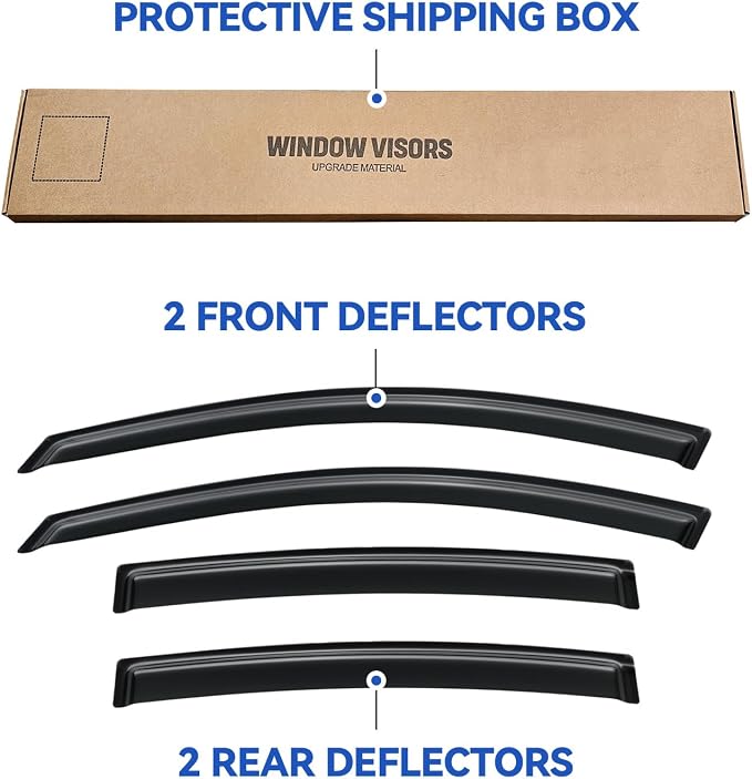 Window Visors Rain Guards Shield - Image 5