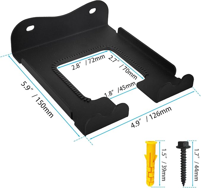2PCS Garage Organizer Trimmer Rack, Heavy Duty Weeder Eater Hanger Trimmer - Image 3
