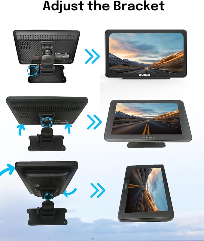 7 Inch Wireless CarPlay Screen for Car, Portable Car Stereo Touch Screen for - Image 6