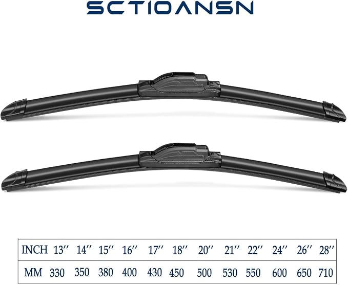 3Pcs Windshield Wipers for Chevrolet Chevy Trailblazer 2002-2006, Chevrolet - Image 5