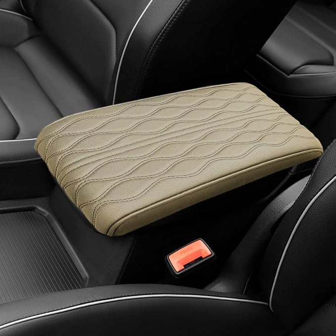2025 Upgrade Universal Style Memory Cotton Car Armrest Box Pad, New Leather Car by Gasuio