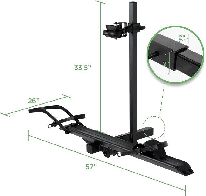 Rockland Aluminum 1-Ebike Rack, 100 lbs Capacity, Single Hitch Mount Electric - Image 7