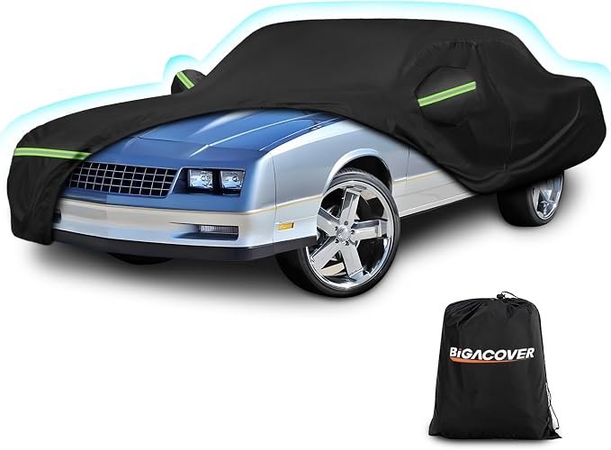 Waterproof Car Covers for Chevy Monte Carlo 1970-1988, 420D Oxford Cloth Sun by BIGACOVER
