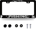 Fishing License Plate Frame Personalised License Plate Stainless Steel Funny by GORSNKYE