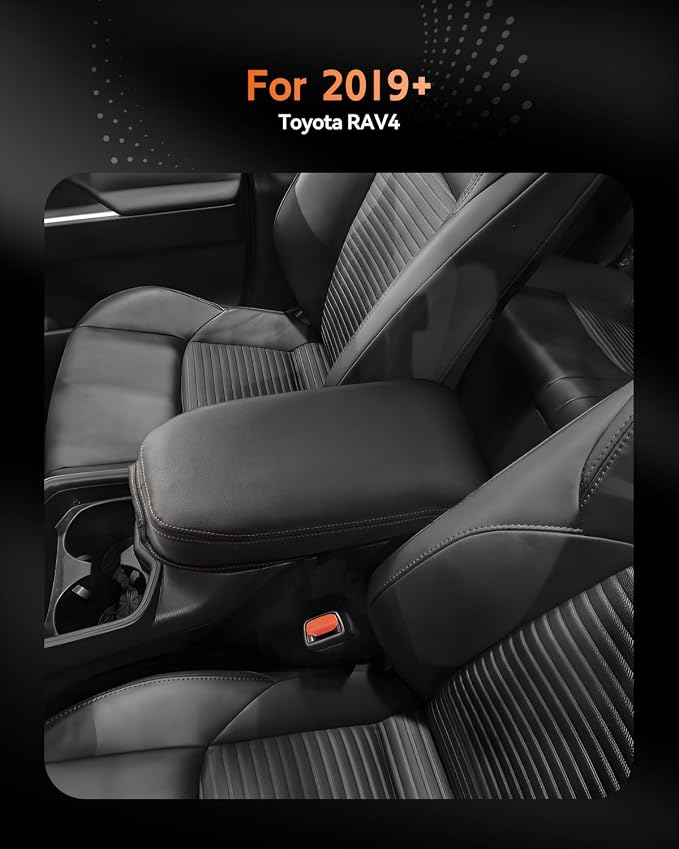 CDEFG for Toyota RAV4 2019-2025 Center Console Cover Armrest Box Cover for RAV4 - Image 2