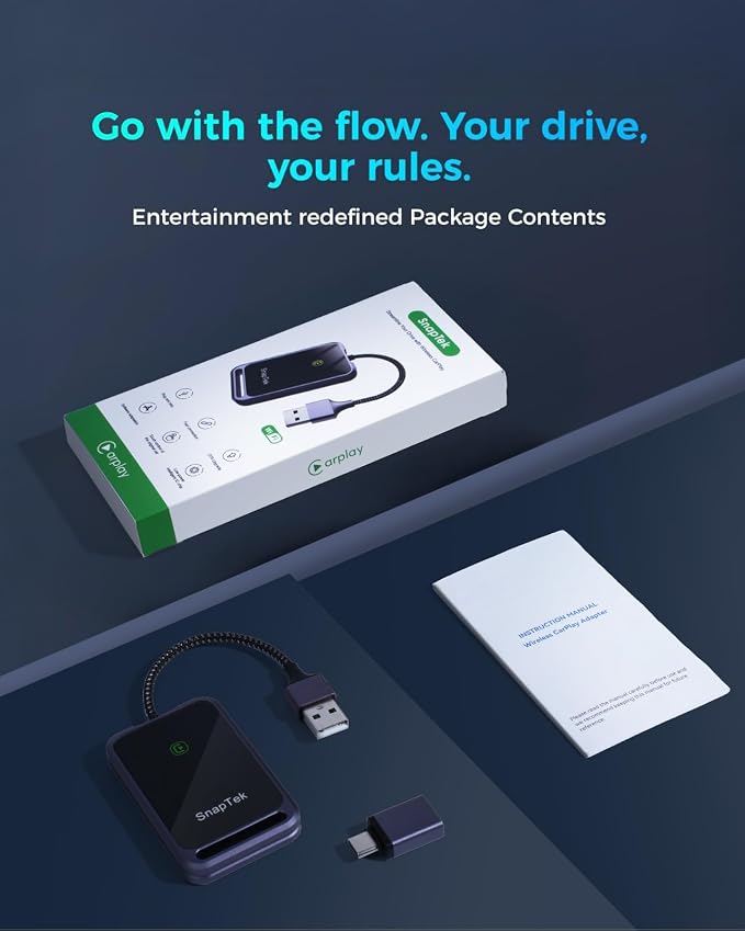 Wireless CarPlay Adapter for Apple iPhone, Convert Wired to Wireless CarPlay - Image 7