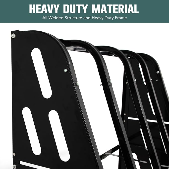 Vertical Bar Rack 1500 LB Capacity, 4 Bays Storage Rack 47" W x 24" D x 60" H - Image 4