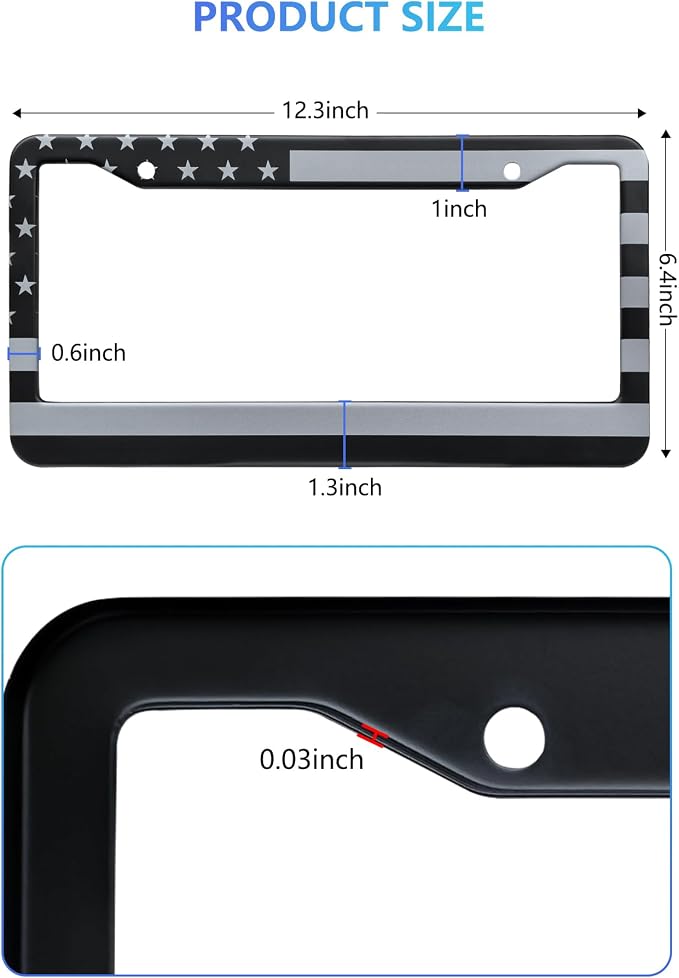 American Flag License Plate Frames - Image 4