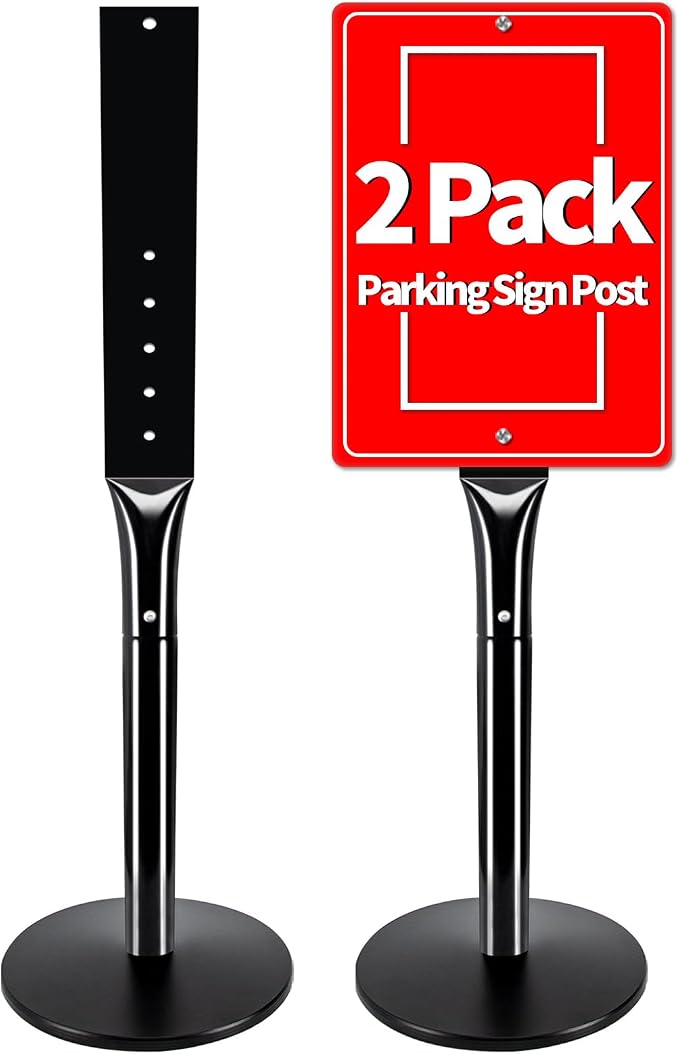 2Pack Heavy Duty Cast Iron Sign Stand by VAIIGO
