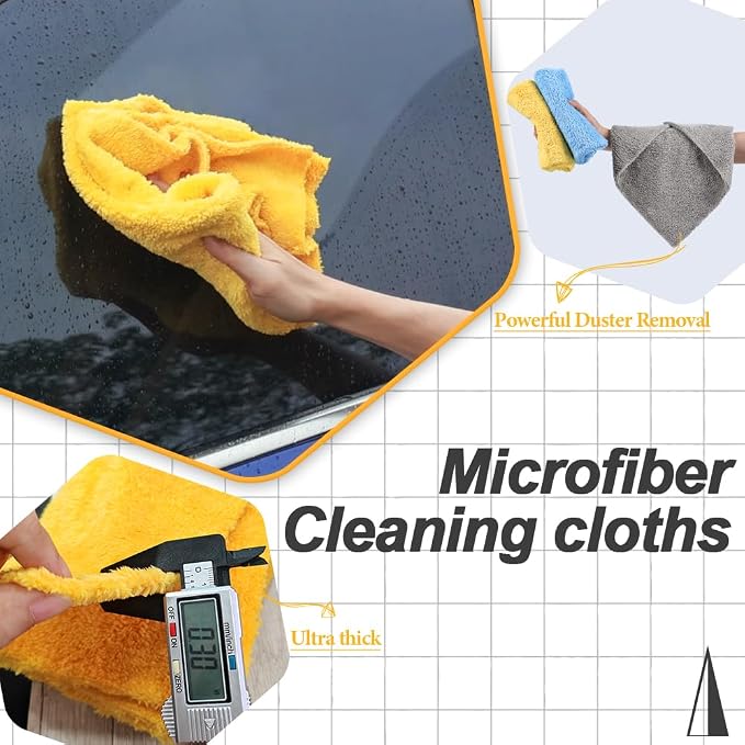 Micro Fiber Towels Car，Coral Fleece Car Wash Cleaning Towel, Scratch Free - Image 7