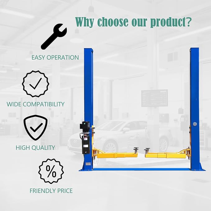 Car Lift Single/2 Post Auto Lifts, 6200/9000/10000LBS Capacity, 240V Hydraulic - Image 3