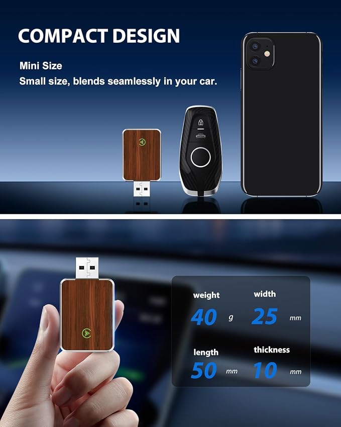 Wireless Carplay Adapter for iPhone & Android Auto 2-in-1, Convert Factory - Image 5