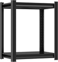 Metal Garage Shelving Unit, Heavy Duty 2-Tier Adjustable Storage Shelf by Notmise