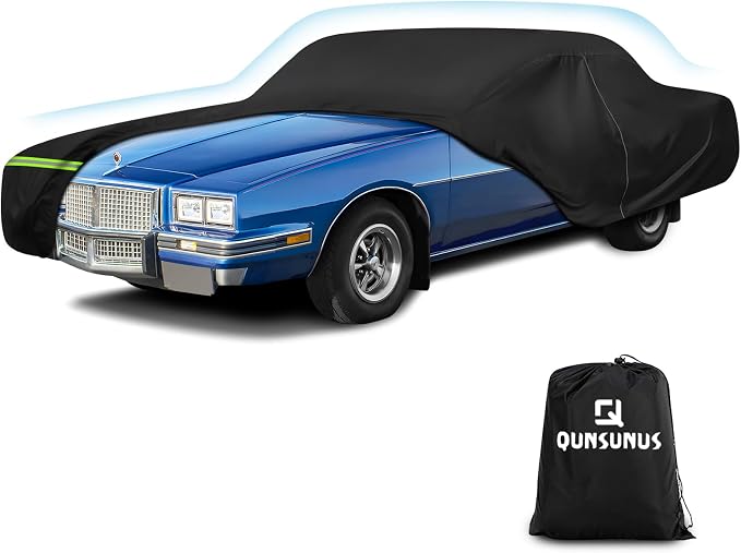 QUNSUNUS Waterproof Car Cover for Pontiac Grand Prix 1978-1996, Outdoor Car by QQUNSUNUS