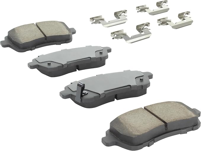 Premium Semi-Metallic Front Brake Pads Compatible - Image 2