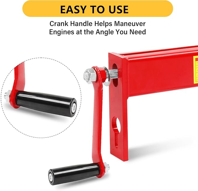 4000lbs 2 Ton Load Lever Engine Hoist Crane Cherry Picker Lift Tool Heavy Duty - Image 5