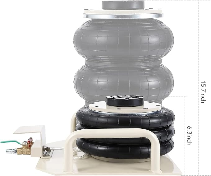 Air Jack, Heavy Duty 3 Ton/6600 lbs Air Bag Jack-3-Ply Pneumatic Lift up to - Image 7