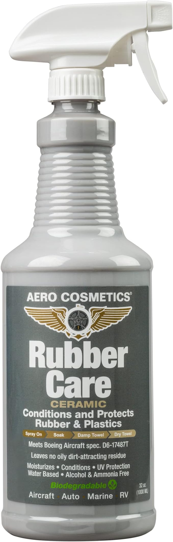 Tire Dressing, Tire Protectant, No Tire Shine, No Dirt Attracting Residue 32oz by AeroCosmetics
