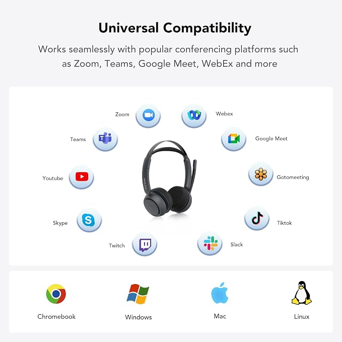 NUROUM Wireless Headset with Mic - Image 7