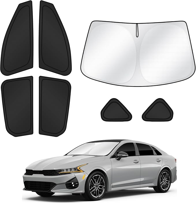 Sunshades for 2025 2026 Kia K4 Accessories Windshield Sun Shade Side Rear - Image 7