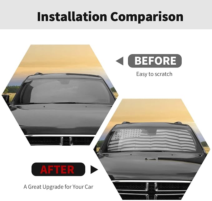 RT-TCZ Windshield Sunshade Sun Shade Heat Shield Window Sun Visor Mat - Image 2