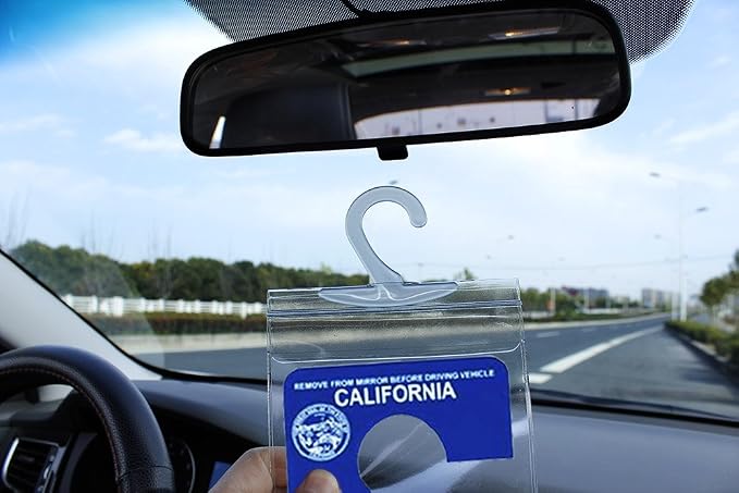 Handicap Placard Holder for Auto, Small Size Ultra Transparent Handicapped - Image 8