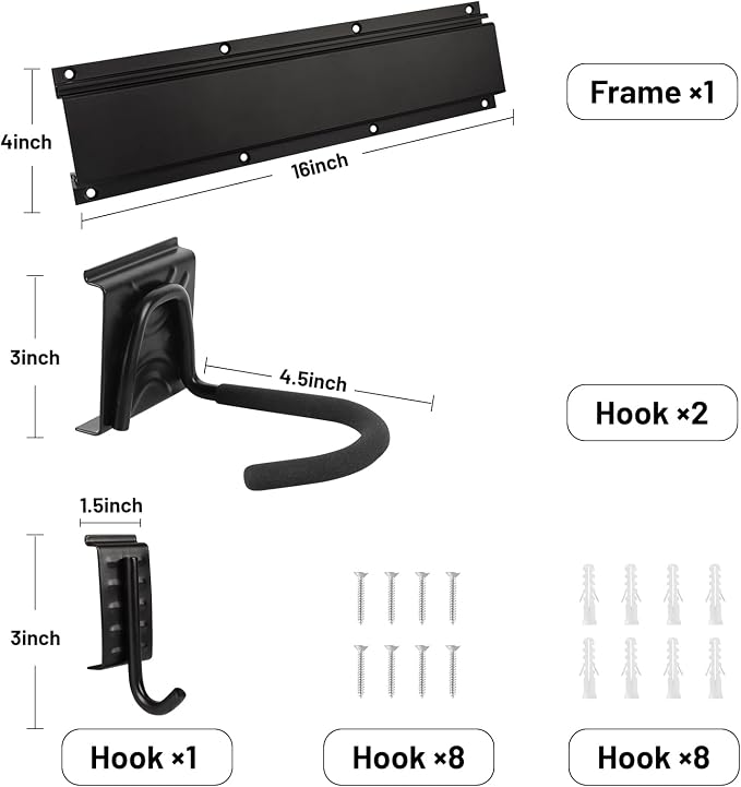 Bike Storage Rack Wall Mount Garage Hanger - Image 2