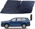 Windshield Sun Shade Umbrella for 2020-2025 Toyota Highlander Accessories: by HIMUMOY