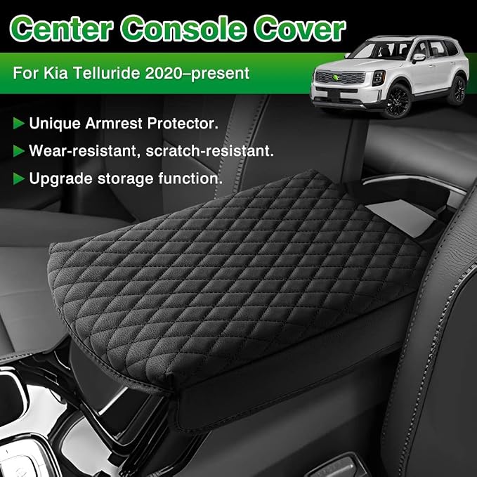 Shademax Center Console Cover for Kia Telluride Accessories 2026 2025 2024 - Image 2