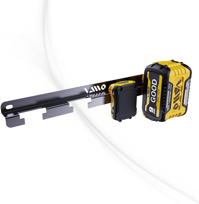 VAIIO Battery Rack Holder 20V 60V 12V, Wrought Iron Heavy Duty Thickened by VAIIO