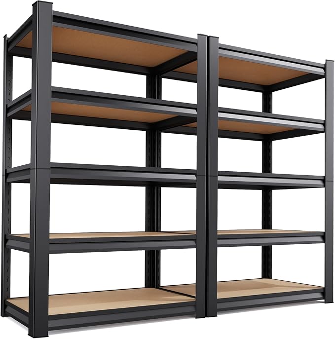 72" H*46'' Storage Shelves 2500lbs Garage Shelving Adjustable Heavy Duty Garage by Unknown