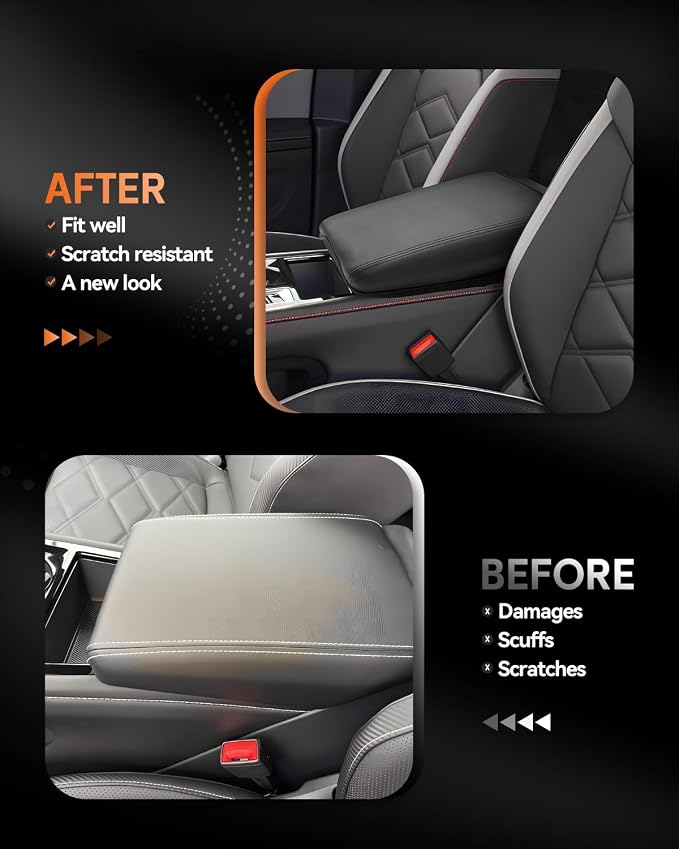 CDEFG for Volkswagen Atlas 2024 2025 Center Console Cover Armrest Box Cover for - Image 3