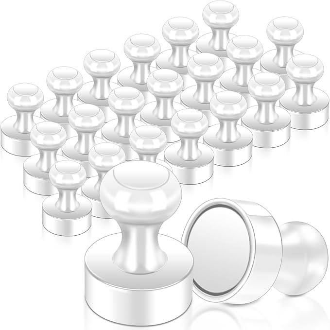 22 Pack Fridge Magnets Strong for Whiteboard, Push Pin Magnet, Refrigerator by MAGXCENE