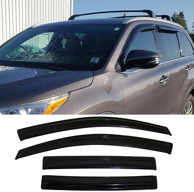 Side Window Visors Wind Vent Deflector fit - Image 2