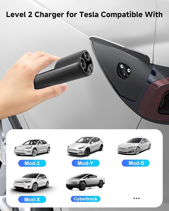 EV Charger Level 2 for Tesla, NEMA 14-50 Plug NACS EV Chargers, 25FT Adjustable - Image 9