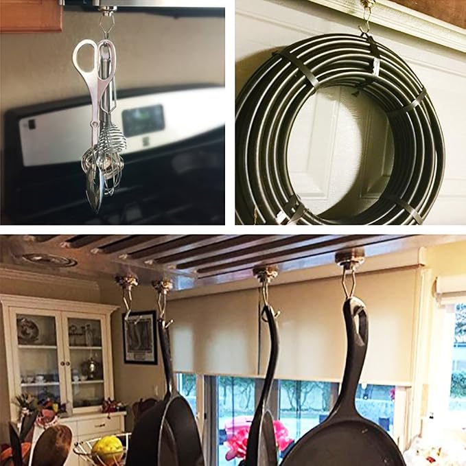 DIYMAG Swivel Swing Magnetic Hooks, Strong Heavy Duty Neodymium Magnet Hooks - Image 3
