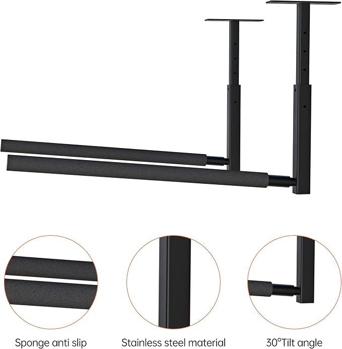 Adjustable Ladder Ceiling Rack, Kayak Overhead Garage Storage Rack, Garage - Image 3