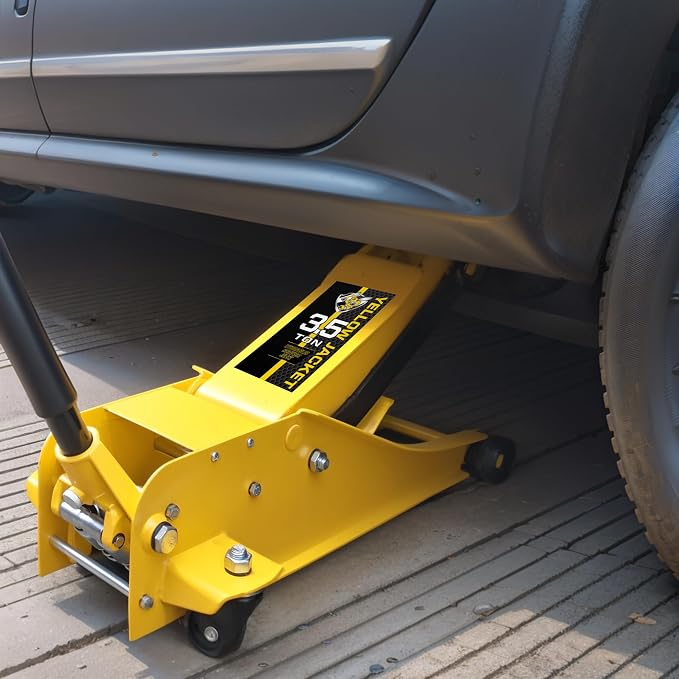 YELLOW JACKET 3.5 Ton Low Profile Floor Jack Quickly Lift Hydraulic Car Jack - Image 8
